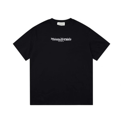 메종마르지엘라 남/녀 크루넥 블랙 반팔티 - Maison Margiela Unisex Black Tshirts - mai165x