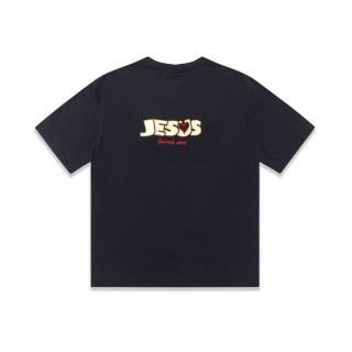 베트멍 남/녀 트렌디 블랙 반팔티 - Vetements Unisex Black Tshirts - vet359x