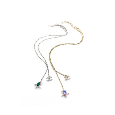 샤넬 여성 이니셜 목걸이 - Chanel Womens Gold Necklace - acc21x