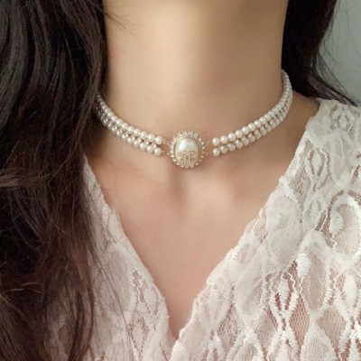샤넬 여성 진주 목걸이 - Chanel Womens Gold Necklace - acc24x