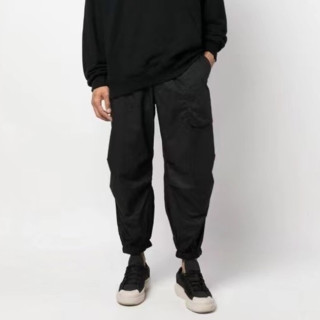 요지야마모토 남성 캐쥬얼 블랙 팬츠 - Y3 Mens Black Casual Pants - y3/162x