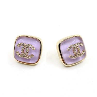 샤넬 여성 퍼플 이어링 - Chanel Womens Purple Gold Earring - acc41x