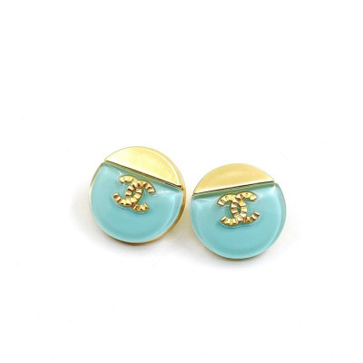 샤넬 여성 블루 이어링 - Chanel Womens Blue Gold Earring - acc46x