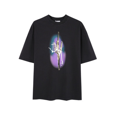 디올 남성 블랙 크루넥 반팔티 - Dior Mens Black Short sleeved Tshirts - di508x