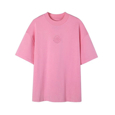 지방시 남성 크루넥 핑크 반팔티 - Givenchy Mens Pink Short Sleeved Tshirts - gi283x