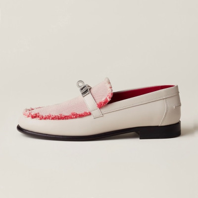 에르메스 여성 핑크 로퍼 - Hermes Womens Pink Loafer - he190x