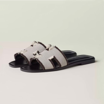 에르메스 여성 블랙 오란 - Hermes Womens Black Slipper - he194x