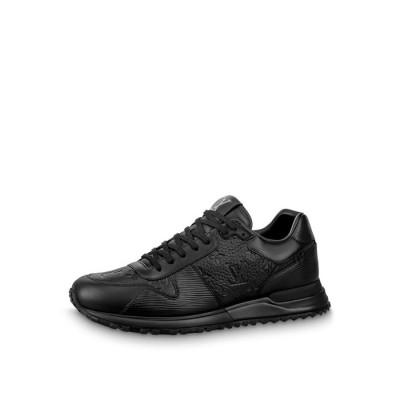루이비통 남성 블랙 스니커즈 - Louis vuitton Mens Black Sneakers - lv1180x