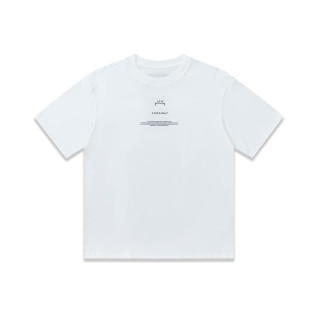 어콜드월 남성 크루넥 화이트 반팔티 - ACW Mens White Short sleeved Tshirts - col62x