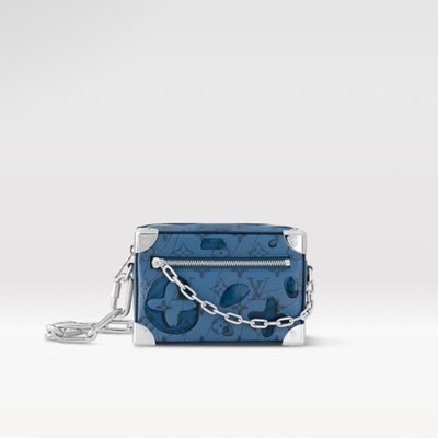 루이비통 남성 블루 미니 트렁크 - Louis vuitton Mens Blue Trunk - lv1211x