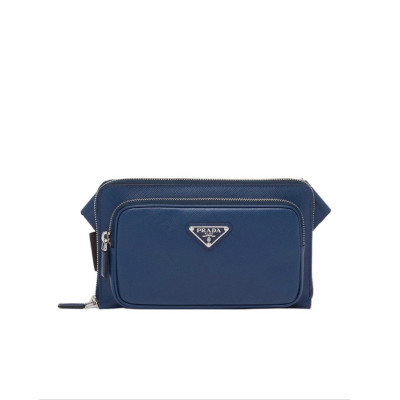 프라다 남성 블루 벨트백 - Prada Mens Blue Belt Bag - pr553x