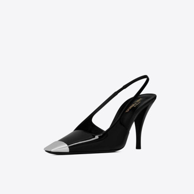 입생로랑 여성 블랙 슬링백 - Saint Laurent  Womens Black Sandals - ysl392x