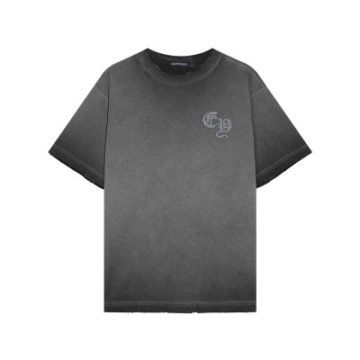 크롬하츠 남성 그레이 크루넥 반팔티 - Chrom Hearts Mens Gray Short sleeved Tshirts - ch159x