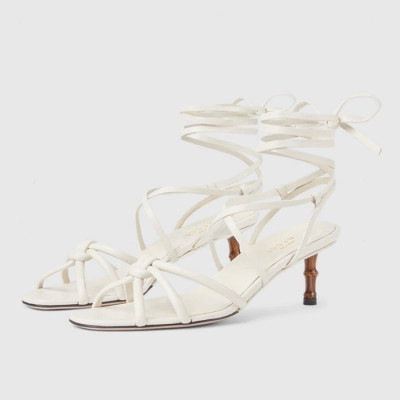 구찌 여성 화이트 샌들 - Gucci Womens White Sandals - gu770x