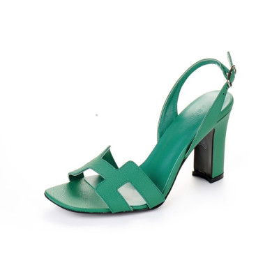에르메스 여성 그린 하이힐 - Hermes Womens Green High-heels - he219x