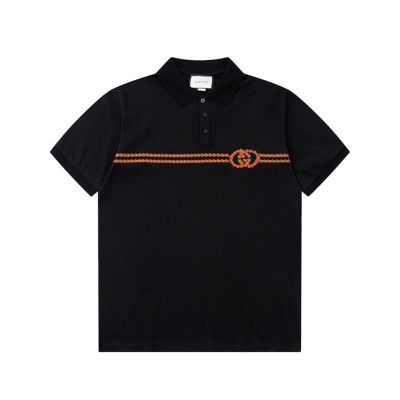 구찌 남/녀 블랙 폴로 반팔티 - Gucci Unisex Black Short sleeved Tshirts - gu780x