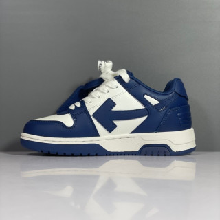 오프화이트 남/녀 시그니처 블루 스니커즈 - Off-white Unisex Blue Sneakers - of57x