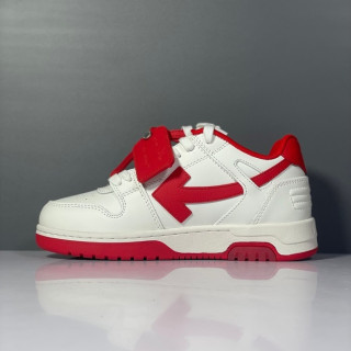 오프화이트 남/녀 시그니처 레드 스니커즈 - Off-white Unisex Red Sneakers - of61x