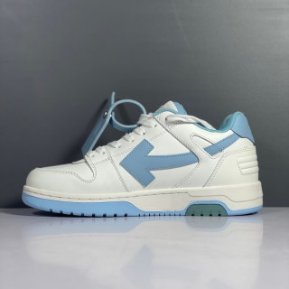 오프화이트 남/녀 시그니처 블루 스니커즈 - Off-white Unisex Blue Sneakers - of65x