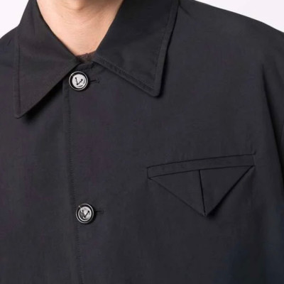 보테가베네타 남성 블랙 반팔 셔츠 - Bottega veneta Mens Black Short sleeved Blue Shirts - bv102x