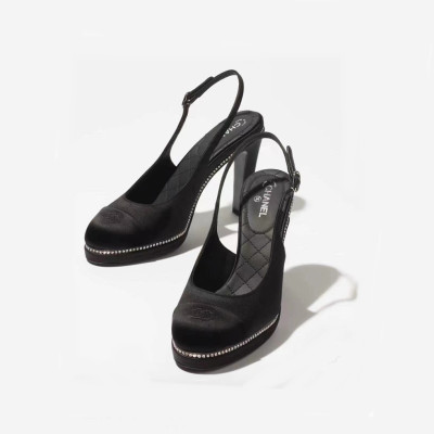 샤넬 여성 블랙 샌들 - Chanel Womens Black Sandals - ch472x