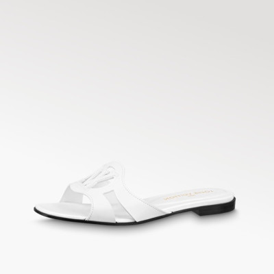 루이비통 여성 화이트 슬리퍼 - Louis vuitton Womens White Slippers - lv1488x
