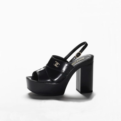 샤넬 여성 블랙 샌들 - Chanel Womens Black Sandals - ch473x