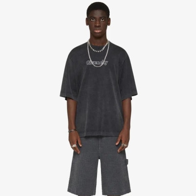 지방시 남/녀 크루넥 그레이 반팔티 - Givenchy Unisex Gray Short Sleeved Tshirts - gi311x