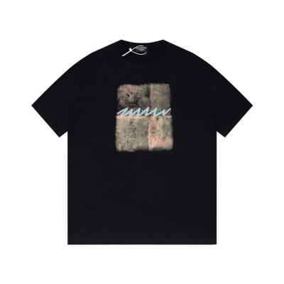 발렌시아가 남성 블랙 크루넥 반팔티 - Balenciaga Mens Black Short sleeved Tshirts - ba520x