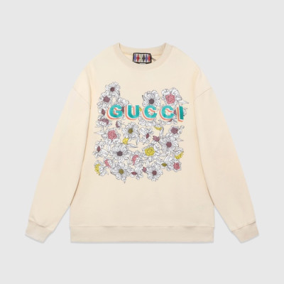 구찌 남성 베이직 아이보리 맨투맨 - Gucci Mens Ivory Tshirts - Gu870x