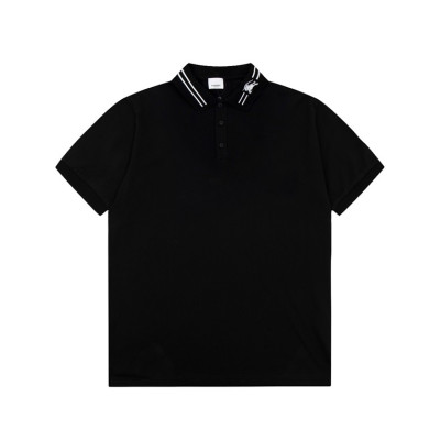버버리 남성 블랙 크루넥 반팔티 - Burberry Mens Black Short Sleeved Tshirts - bu217x