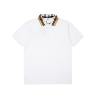 버버리 남성 화이트 크루넥 반팔티 - Burberry Mens White Short Sleeved Tshirts - bu218x