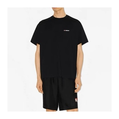 버버리 남성 블랙 크루넥 반팔티 - Burberry Mens Black Short Sleeved Tshirts - bu225x