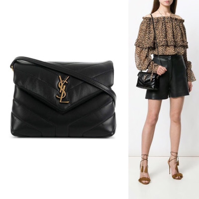 입생로랑 여성 블랙 크로스백 - Saint Laurent Women Black Cross Bag - ysl408x