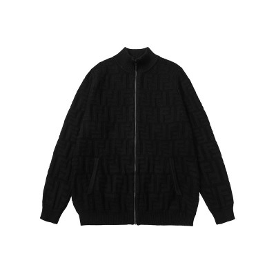 펜디 남성 블랙 크루넥 니트 - Fendi Mens Black Sweaters - fe166x