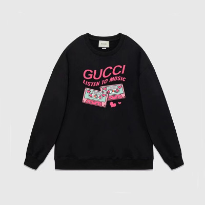 구찌 남성 베이직 블랙 맨투맨 - Gucci Mens Black Tshirts - Gu937x