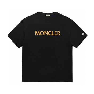 몽클레어 남성 블랙 크루넥 반팔티 - Moncler Mens Black Tshirts - mo155x