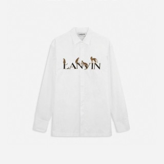 랑방 남성 화이트 셔츠 - LANVIN Mens White Shirts - lan36x
