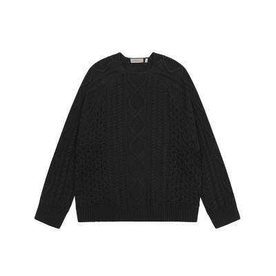 피어오브갓 남성 크루넥 블랙 니트 - Fear of god Mens Black Knits - fea449x