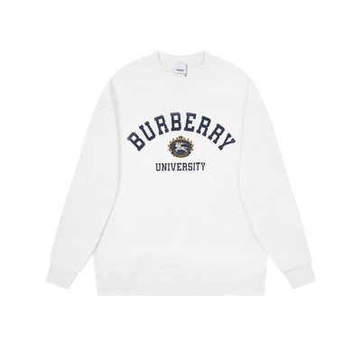 버버리 남성 크루넥 화이트 맨투맨 - Burberry Mens White Tshirts - bu262x