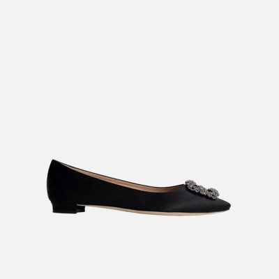 마놀로 블라닉 여성 한기시플랫 로퍼 【매장-150만원대】 - Manolo Blahnik Womens Black Flat Shoes - mb02x