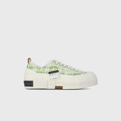 엑스베슬 G.O.P 남/녀 로우 트위드 그린 스니커즈 【매장-60만원대】 - XVESSEL G.O.P. Unisex Green Sneakers - xv18x