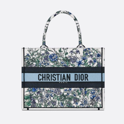 디올 여성 BOOK TOTE 미디엄 백 M1296ZECZ_M933 - Dior Womens Green Tote Bag - di671x