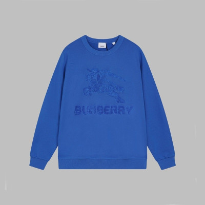 버버리 남성 크루넥 블루 맨투맨 - Burberry Mens Blue Tshirts - bu290x