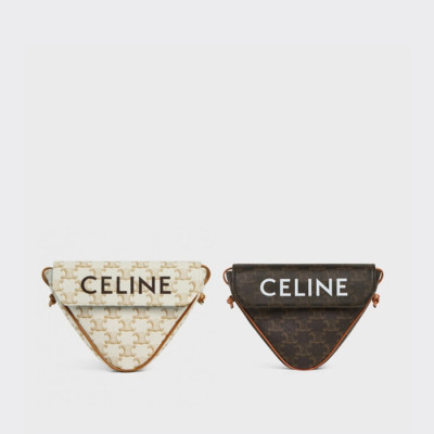 셀린느 여성 트리옹프 캔버스 탠 트라이앵글백195902【매장-160만원대】 - Celine Womens Shoulder Bag - ce216x