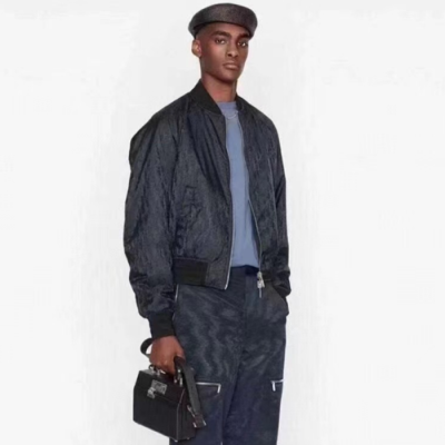 디올 남성 블랙 집업 자켓 - Dior Mens Black Zip-up Jackets - di701x