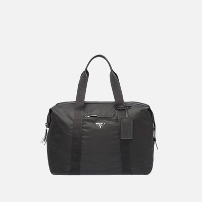 프라다 남성 리나일론 사피아노 보스턴백 【매장-330만원대】 - Prada Mens Black Keepall - pr738x