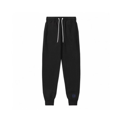 로에베 남성 캐쥬얼 블랙 팬츠 - Mens Black Pants - loe799x