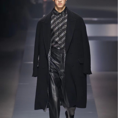 펜디 남성 모던 블랙 코트 - Fendi Mens Black Coats - fe502x