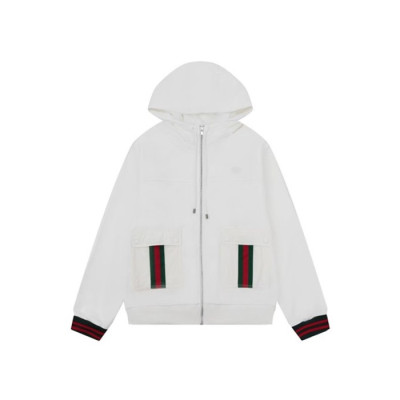 구찌 남성 화이트 집업 후드티 - Gucci Mens White Zipup Hoodie - gu1008x